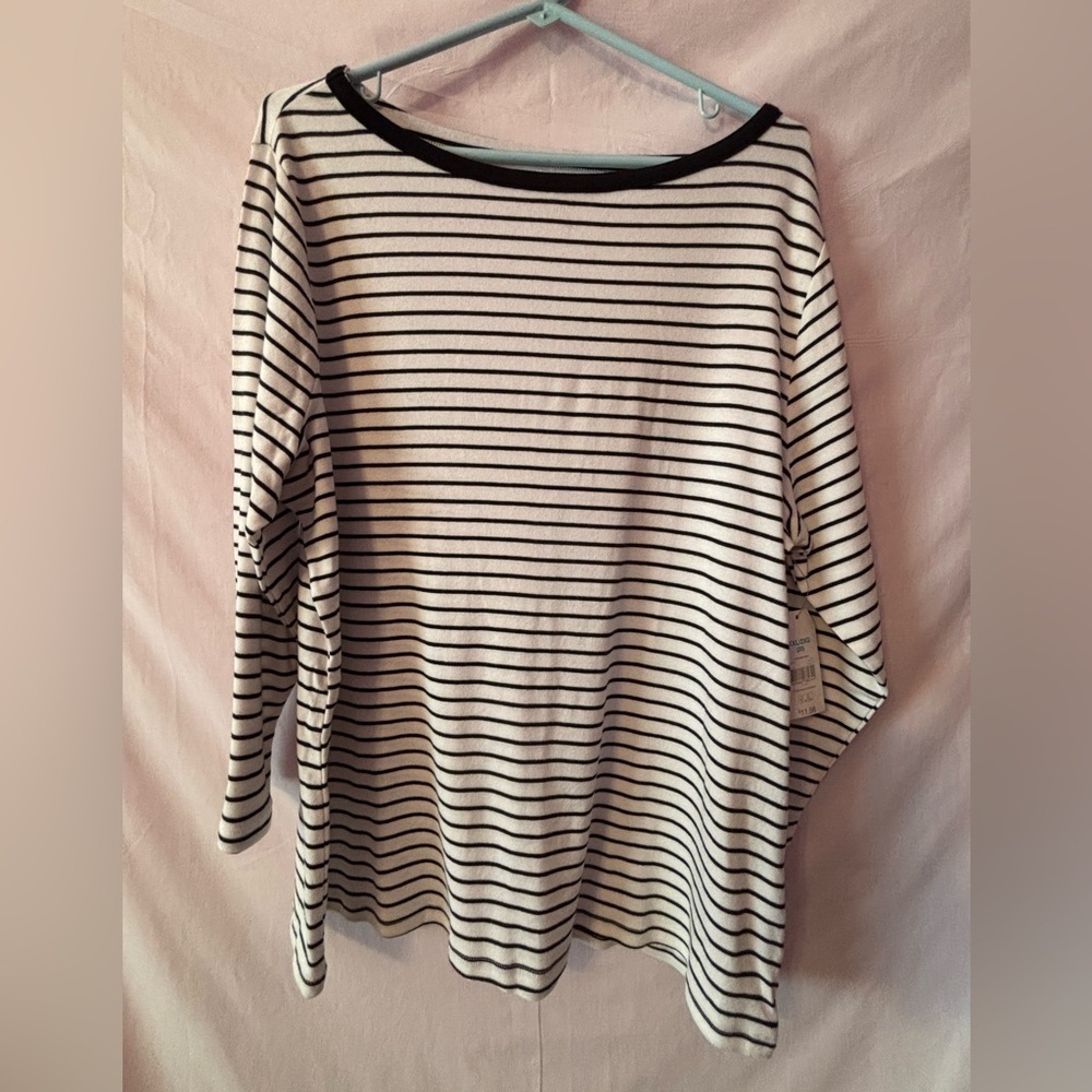 NWT Time and Tru Striped Knit Top